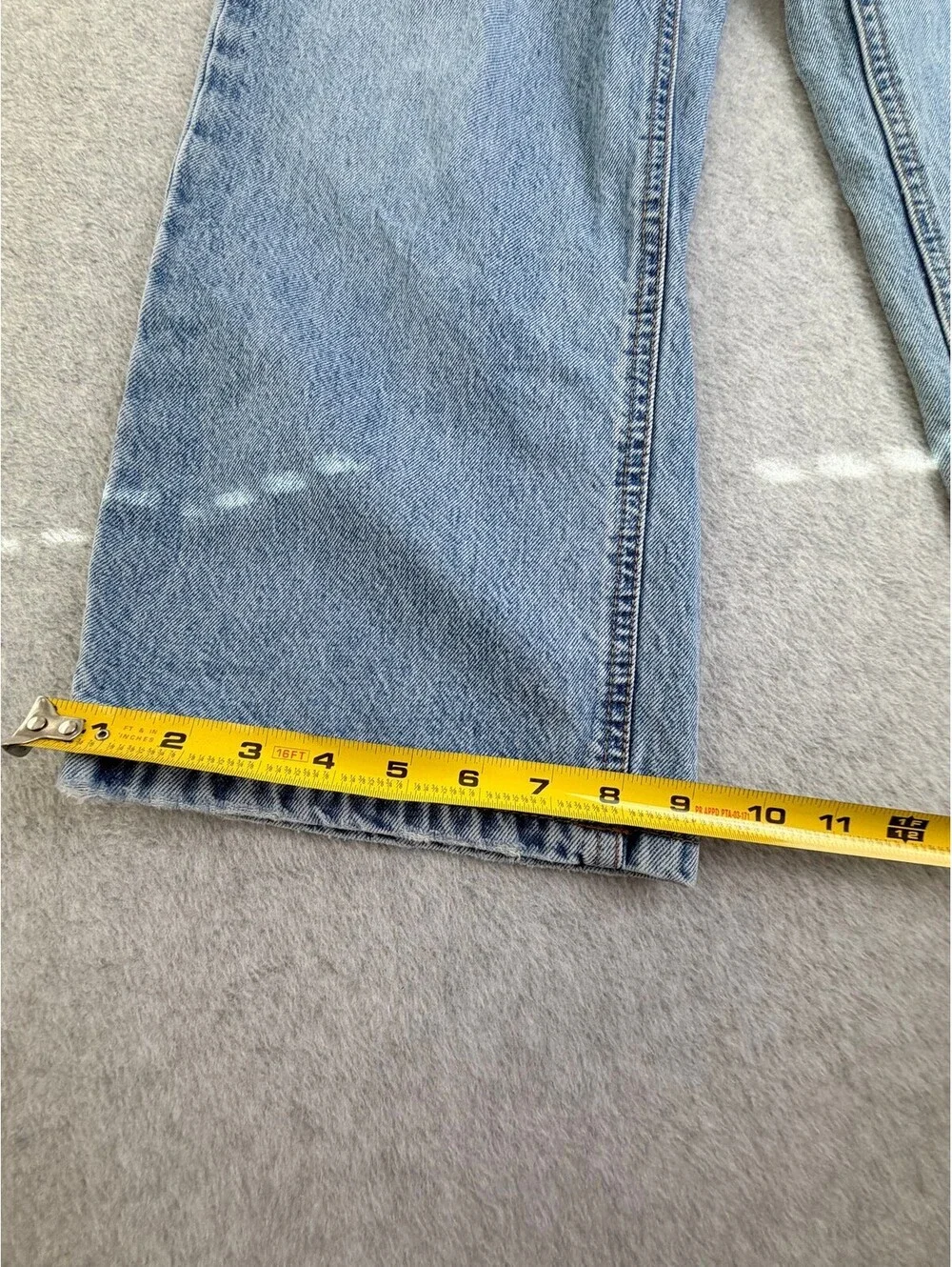 Zara Girls Wide Leg Jeans Size 11-12 Light Wash Blue Denim Youth